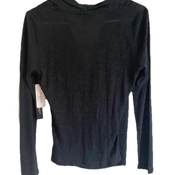 Liverpool Black Wrap Ruched Long Sleeve Top - Picture 2 of 6